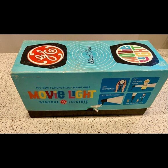 VTG GE Mardi Gras Movie Light Works NOS with bulb - Picture 6 of 16